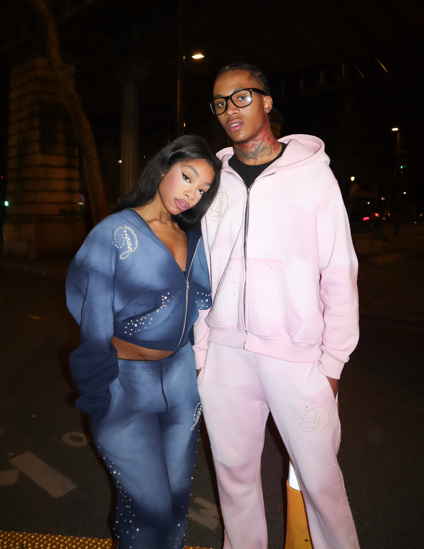 PINK PEARLS HOODIE