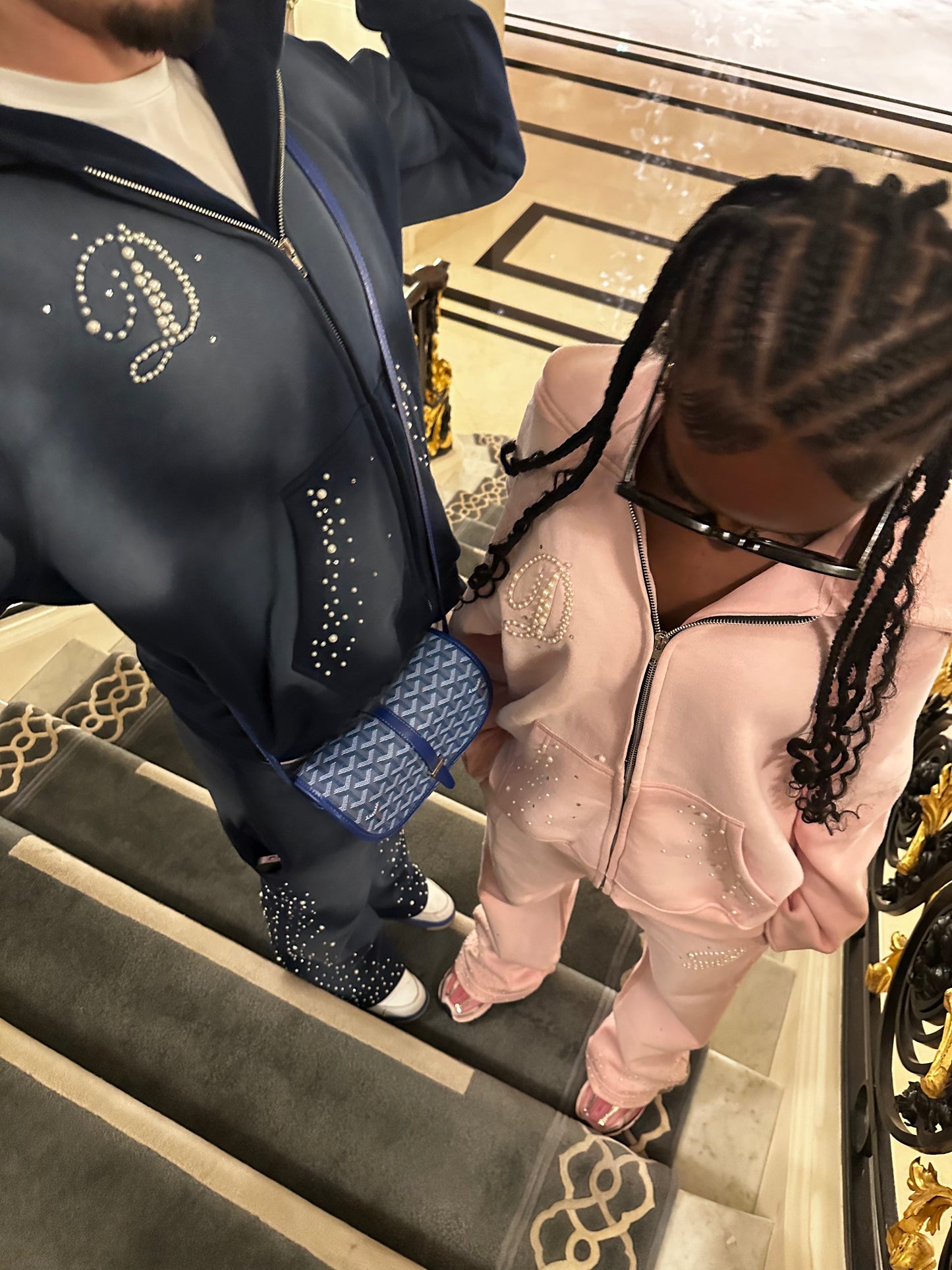 PINK PEARLS HOODIE