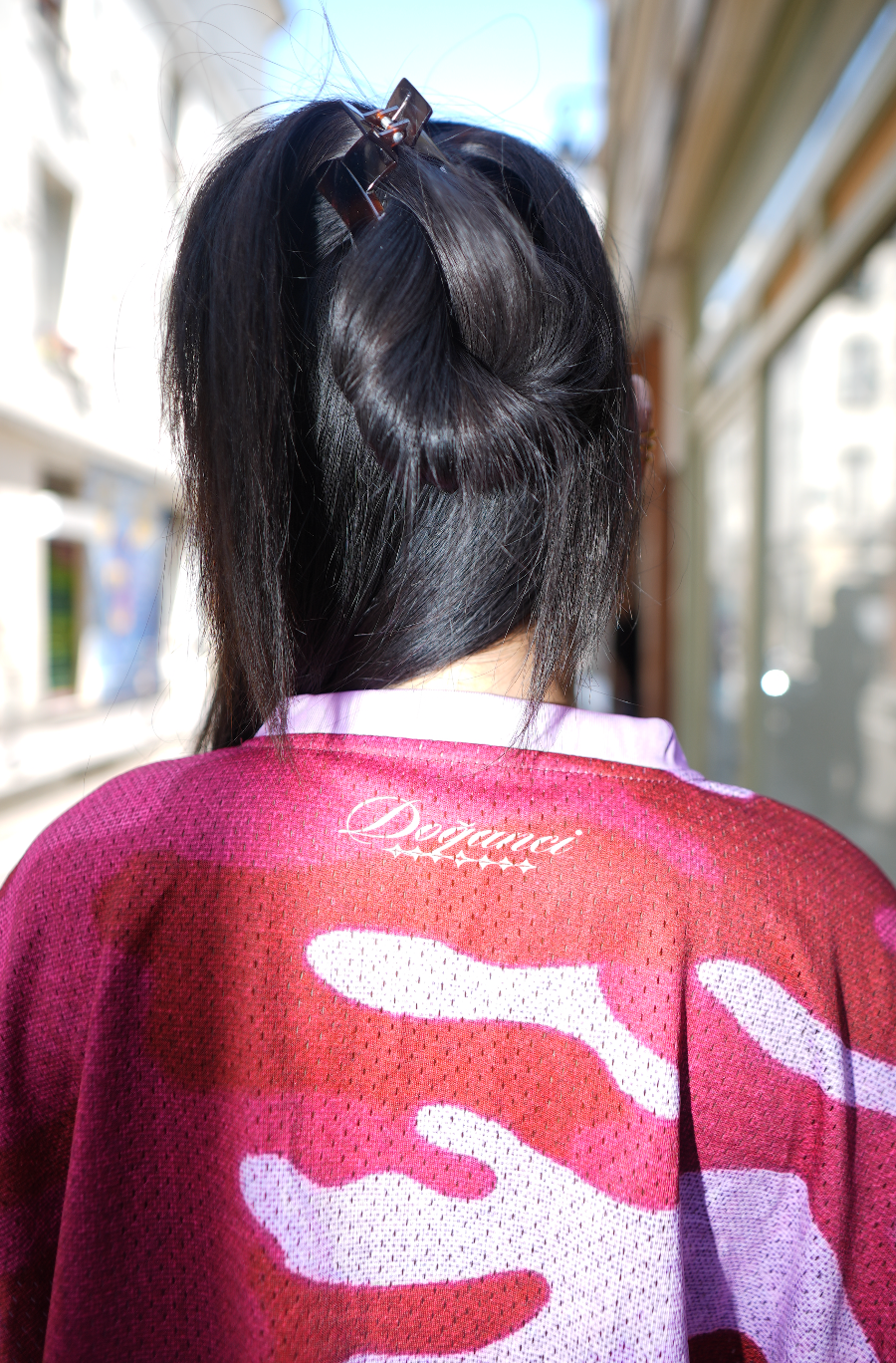 Pink Camo Rhinestone Jersey