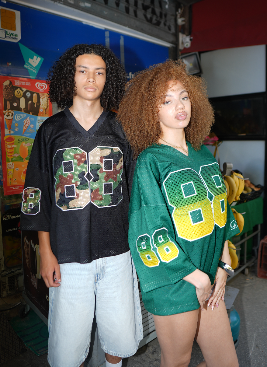 Green Rhinestone Jersey