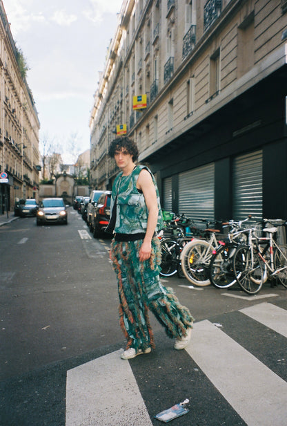 GREEN PUFFER VEST