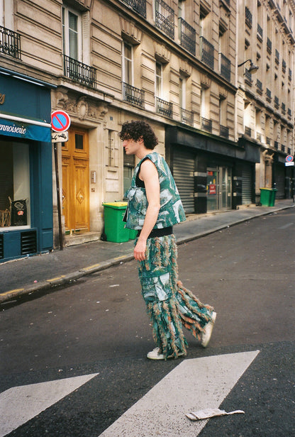 GREEN FLAIRS TROUSERS