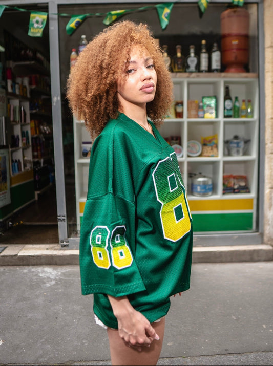 Green Rhinestone Jersey