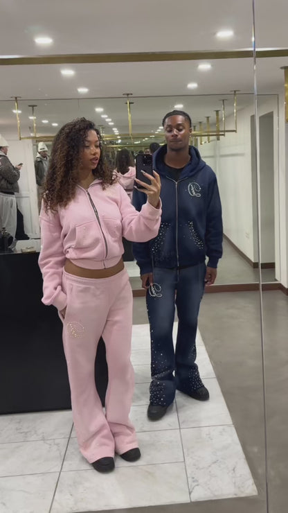 PINK PEARLS HOODIE