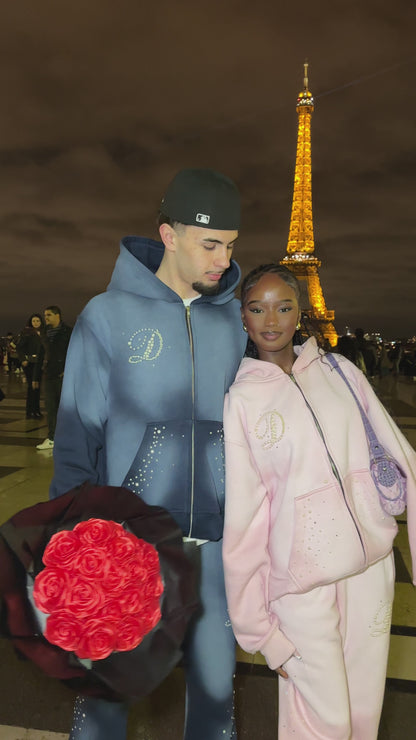 PINK PEARLS HOODIE